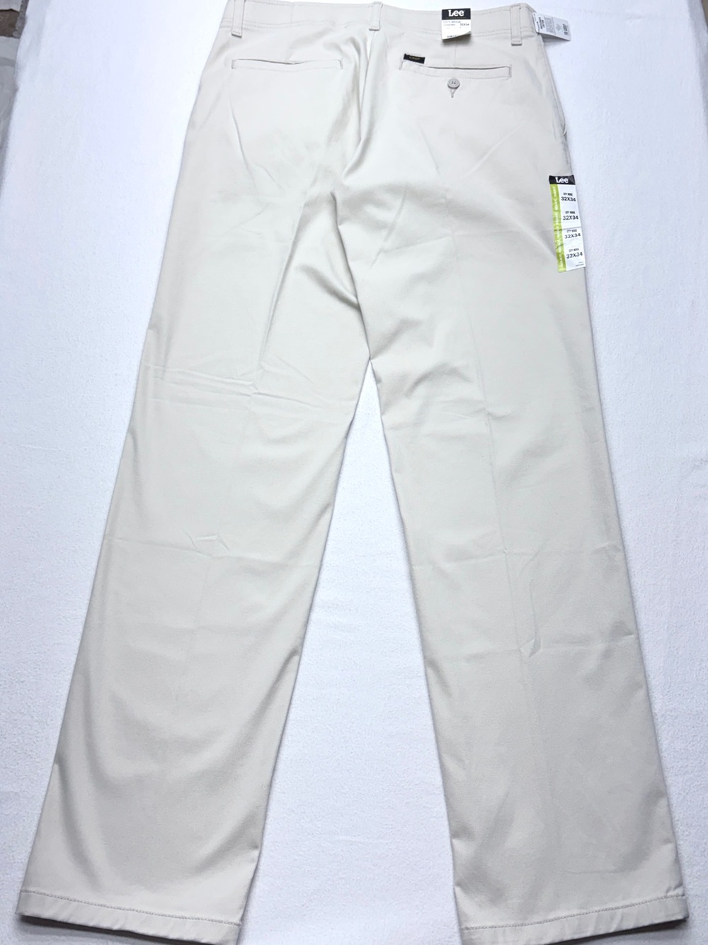 Lee Extreme Motion Pants Men’s 32x34 City Beige Regular Fit Straight Leg Stretch - Picture 3 of 13